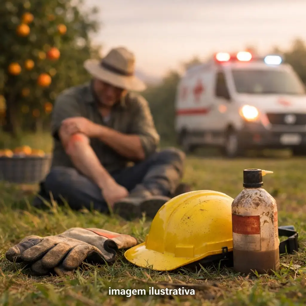 TRABALHADOR DE ITAPURA SOFRE QUEIMADURA EM ROÇA DE LARANJA EM CASTILHO