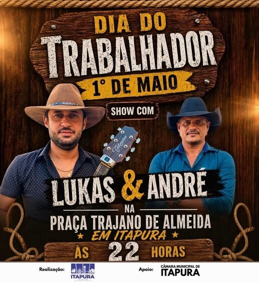 Oficial: Dia do Trabalhador em Itapura SP 2026: Show Imperdível, Tradição e Valorização de Quem Move a Cidade